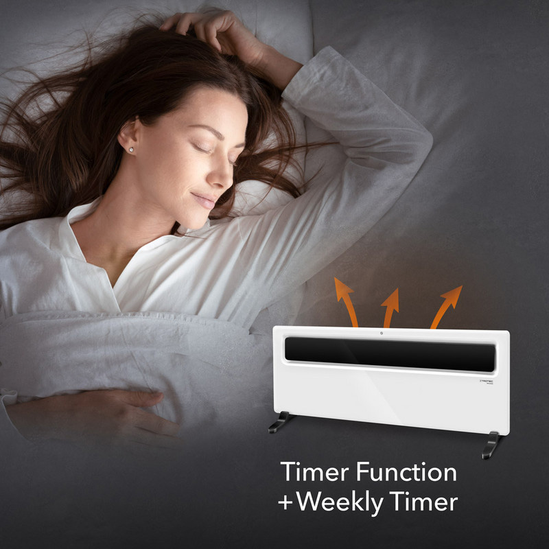 Trotec Επιτοίχιος & Επιδαπέδιος Θερμοπομπός 2500W με LCD Οθόνη, Ρυθμιζόμενο Θερμοστάτη & Χρονοδιακόπτη